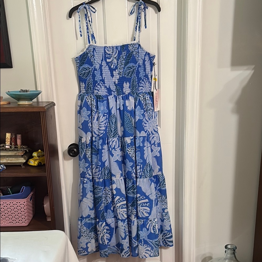 Blue Floral Dress - NWT - size XL